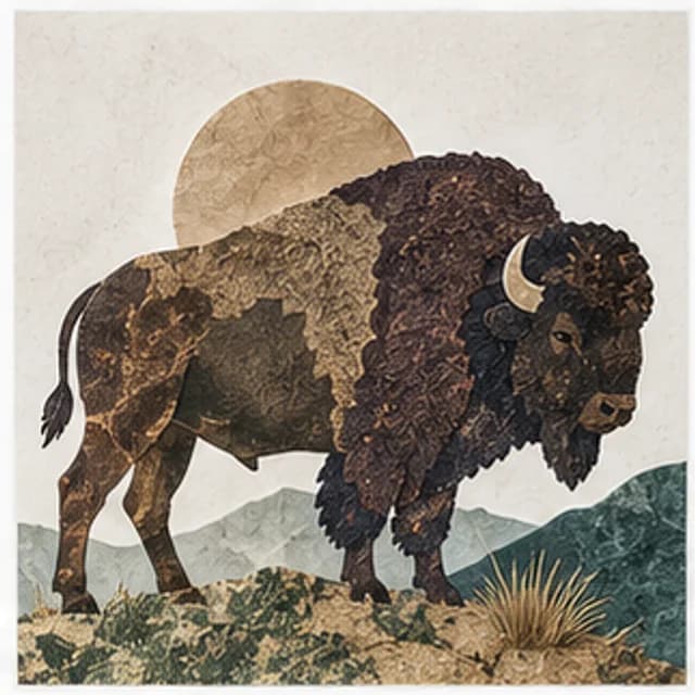 Buffalo-themed game illustration